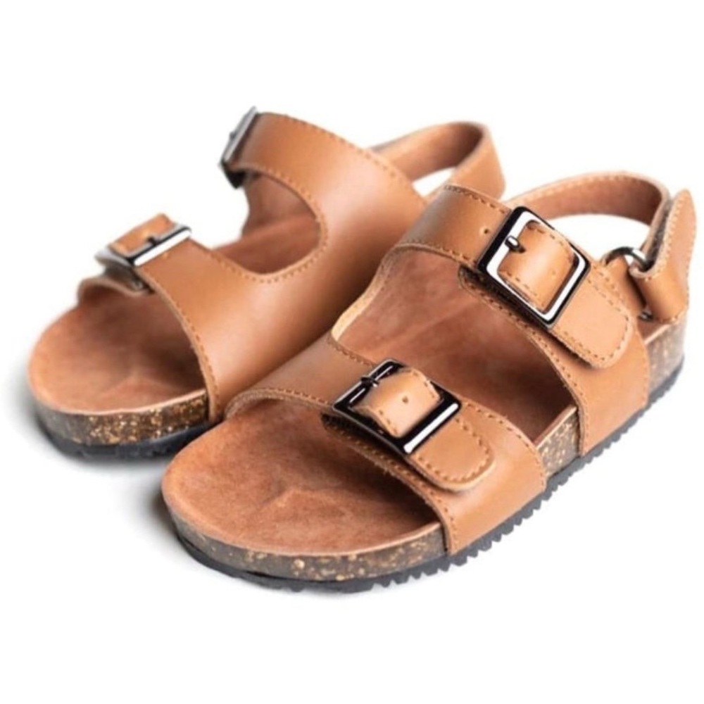 Baby sling backs in camel